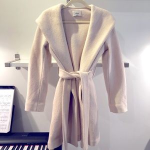Aritzia Wilfred Acre Wool Coat in Heather Bone XXS